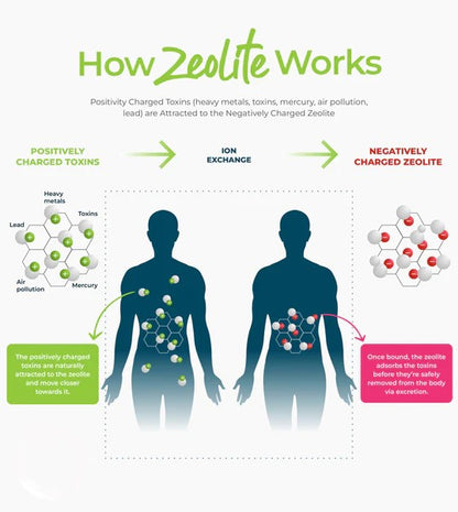 Zeolite Detoxifying Spray, Detox From Microplastics, Heavy metals, and Other Debris